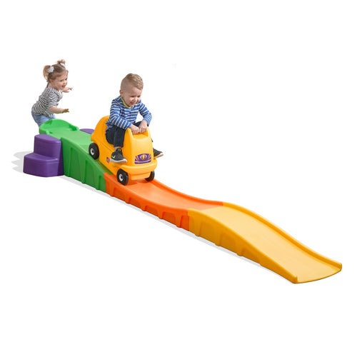 montaña rusa con carrito