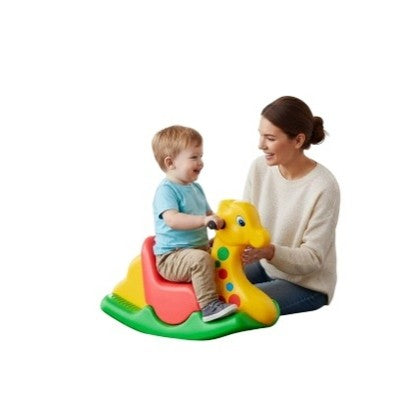 BALANCÍN INFANTIL DE JIRAFA