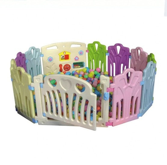 CORRAL DIDACTICO MULTICOLOR CON PUERTA