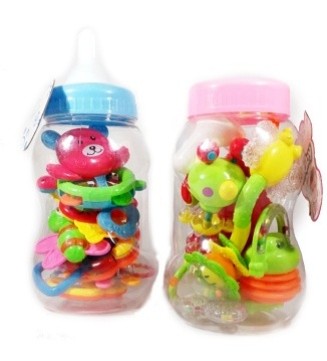 SET DE SONAJEROS Y JUGUETES DE BOTELLA