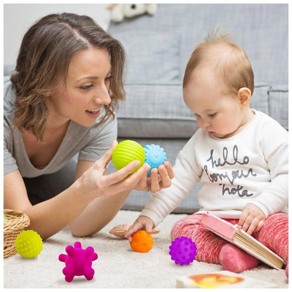 set de pelotas sensoriales para bebes