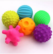 set de pelotas sensoriales para bebes
