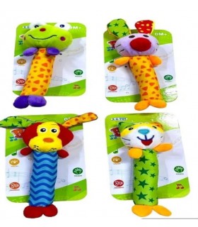 sonajas de peluche afelpado con sonido