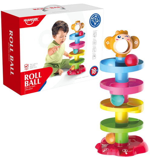 juego didactico tobogan mono con pelotas