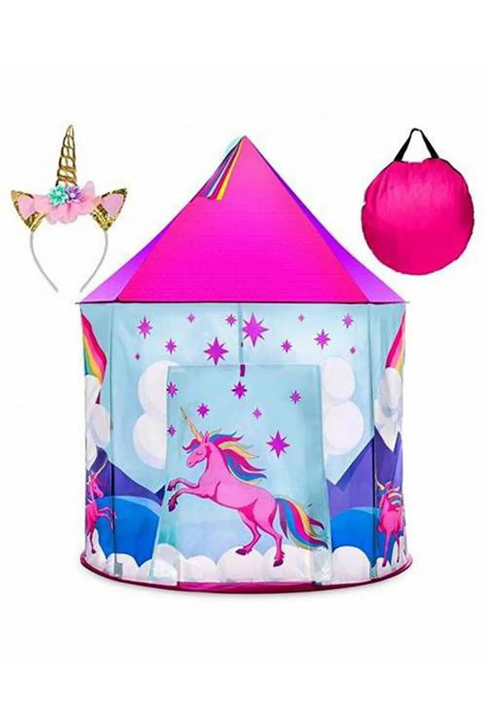carpa casita unicornio