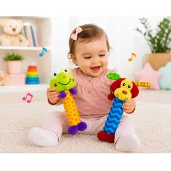 sonajas de peluche afelpado con sonido